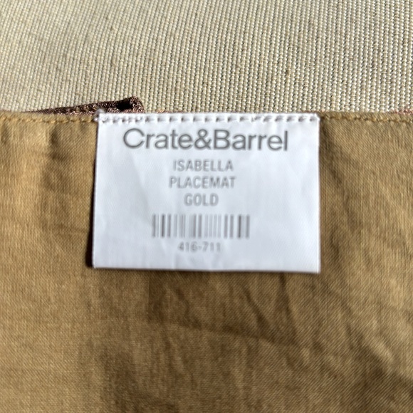 Crate & Barrel Placemats. Never used set of 6. Beautiful unique color. - Picture 5 of 7